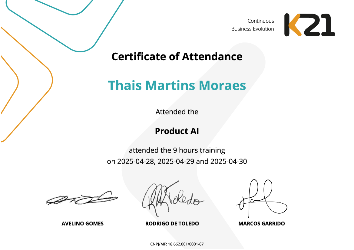 Certificado K21